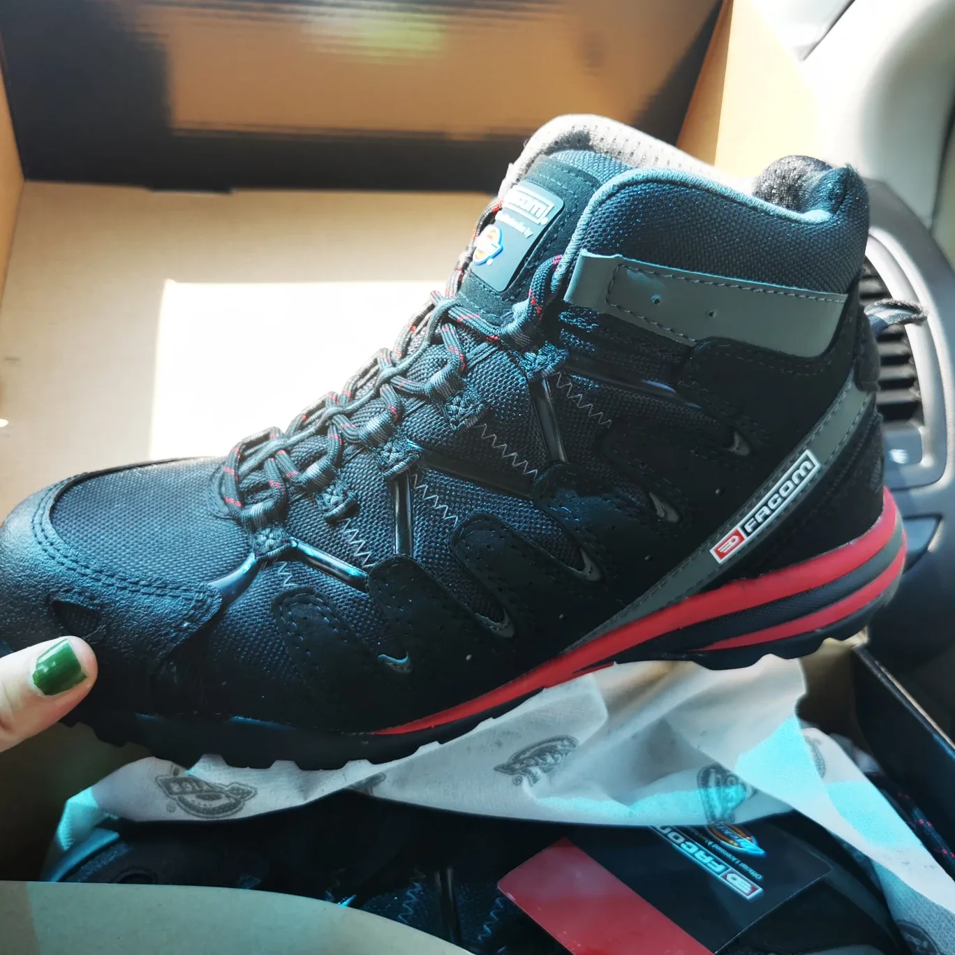 Facom by Dickies Hitrek Boot - Black, Size 6 (UK) thumbnail