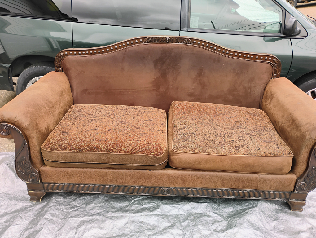 Brown Loveseat Sofa