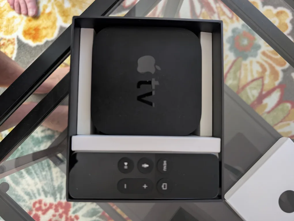 Apple TV with Box and Remote image indicator(8)