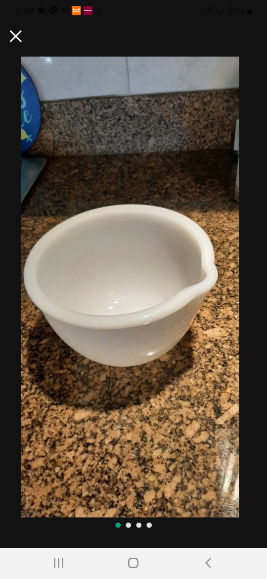 Vintage Glasbake Sunbeam Mixmaster Bowl