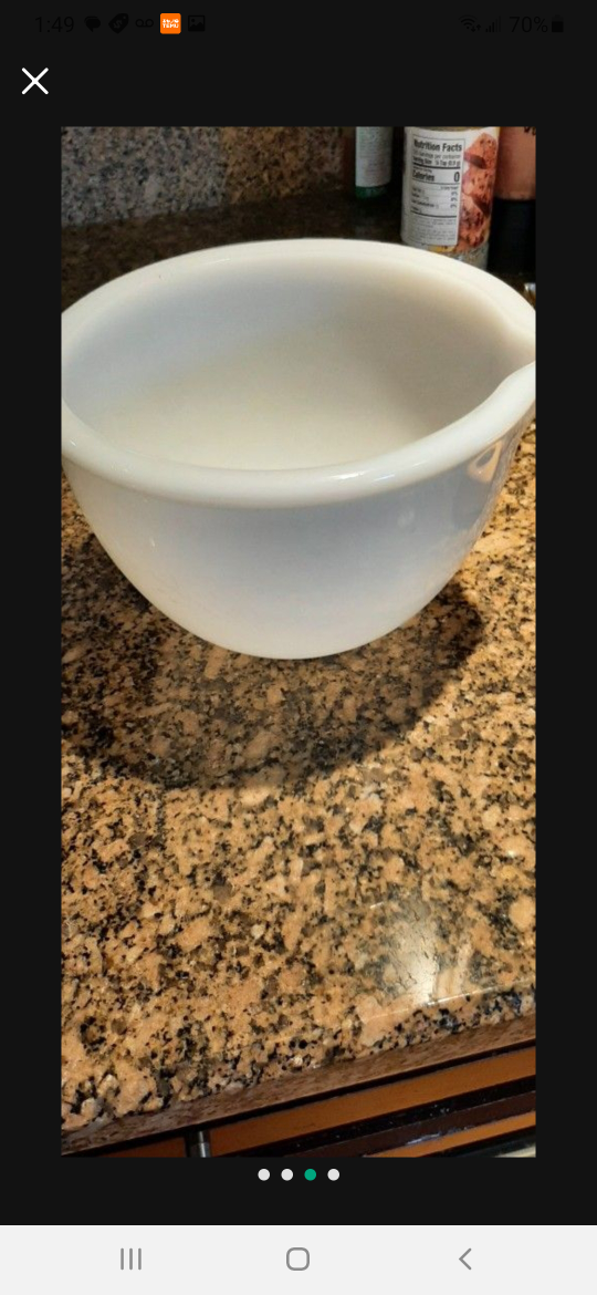 Vintage Glasbake Sunbeam Mixmaster Bowl - photo 3