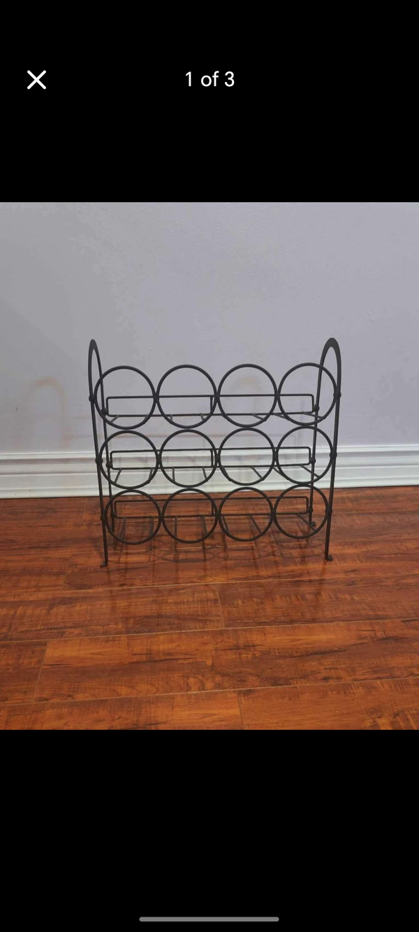 Metal Wine Rack - Holds 12 Bottles - photo 3