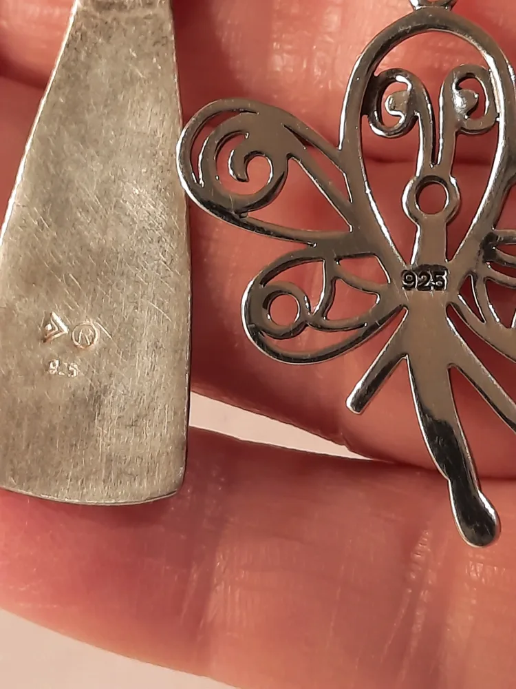 Two Sterling Silver Pendantsone is Silpada image indicator(4)