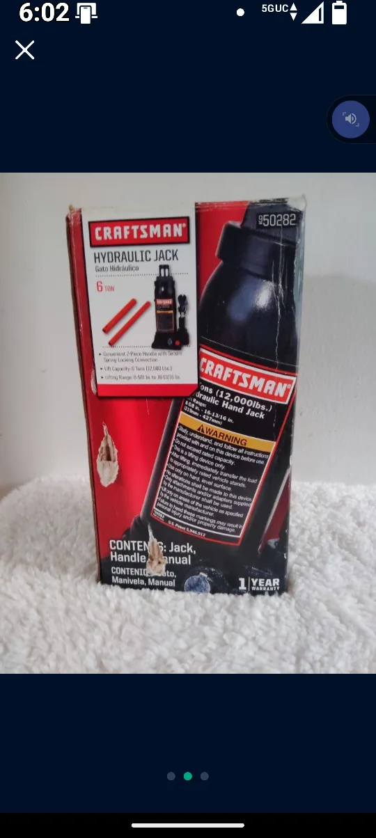 Craftsman 6 Ton Hydraulic Jack image indicator(2)