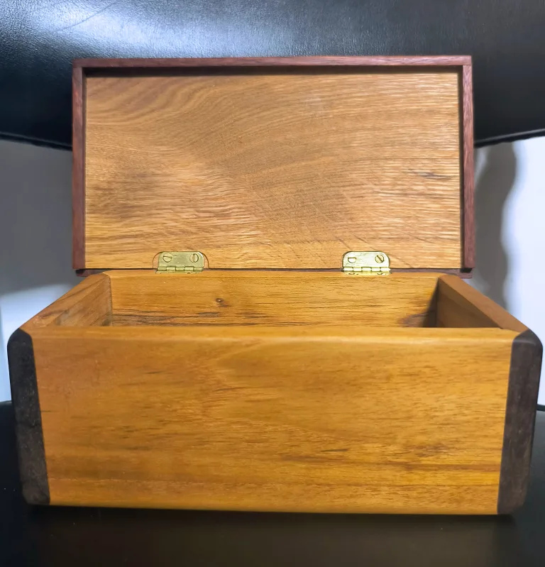 Wooden Box- Teak, Walnut, Birch combination thumbnail
