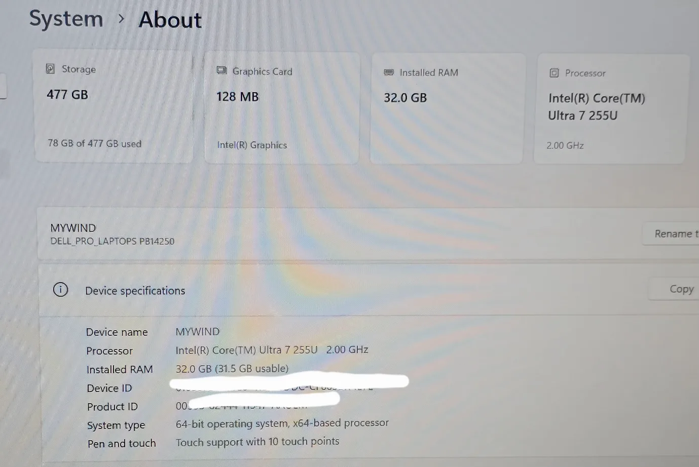 New Dell Pro 14 Plus i7 32Gb Ram + 512 Gb SSD+ 3years warranty image indicator(7)