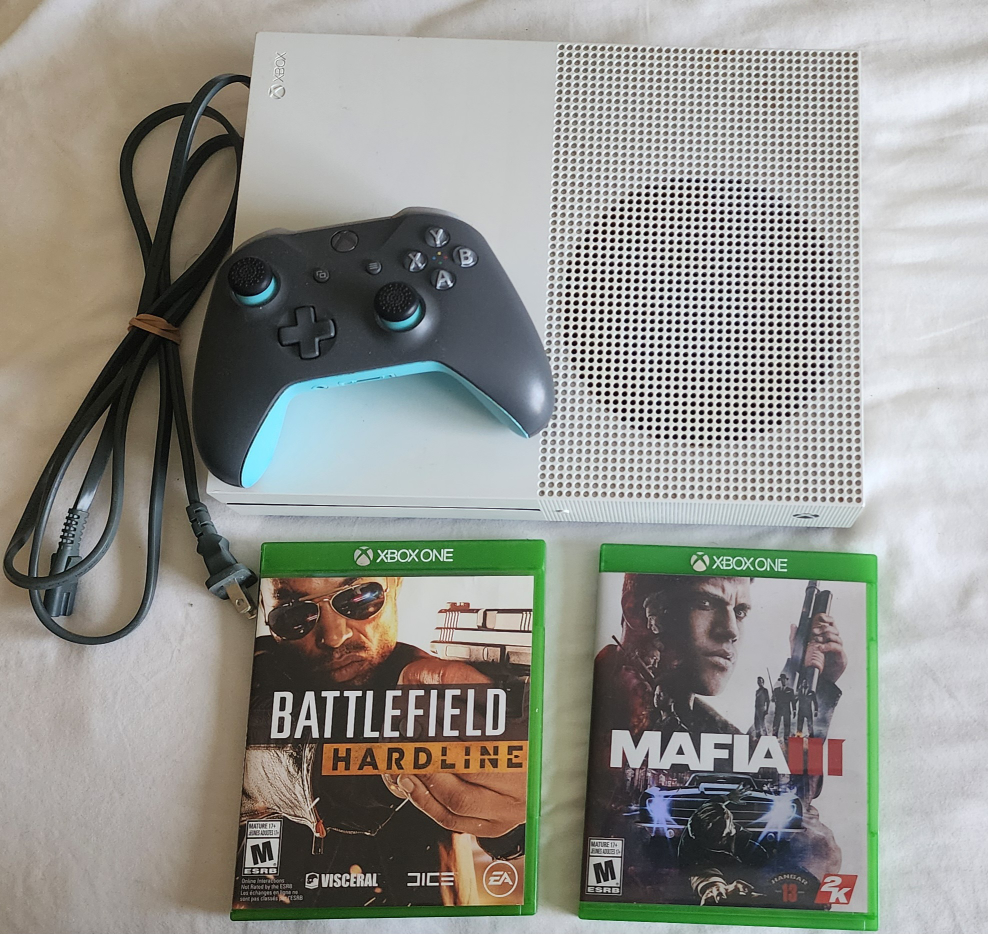 Xbox One S Console with Controller & Games