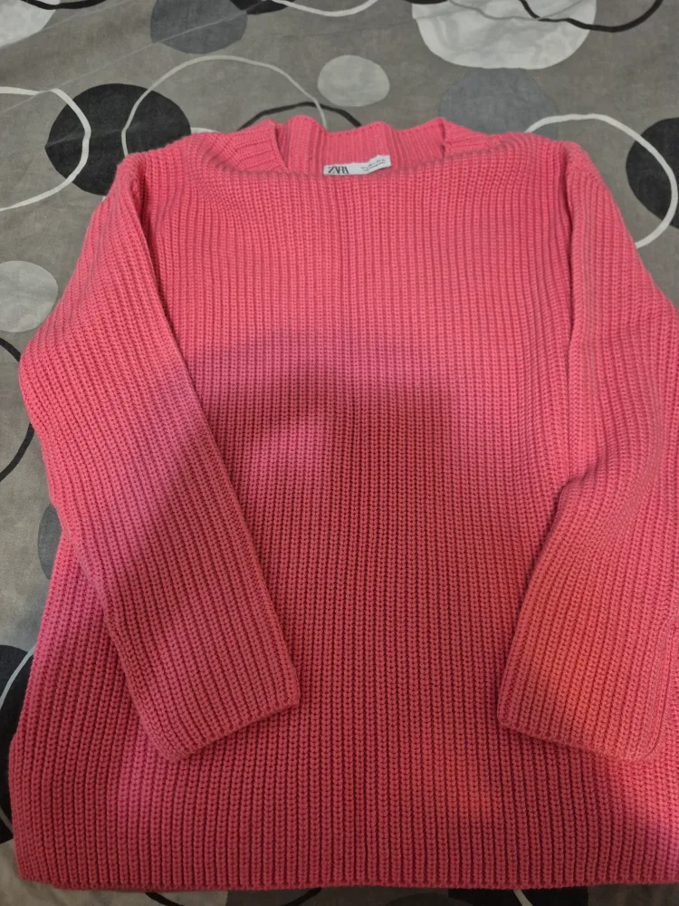 Zara Pink Knit Sweater - Size S thumbnail