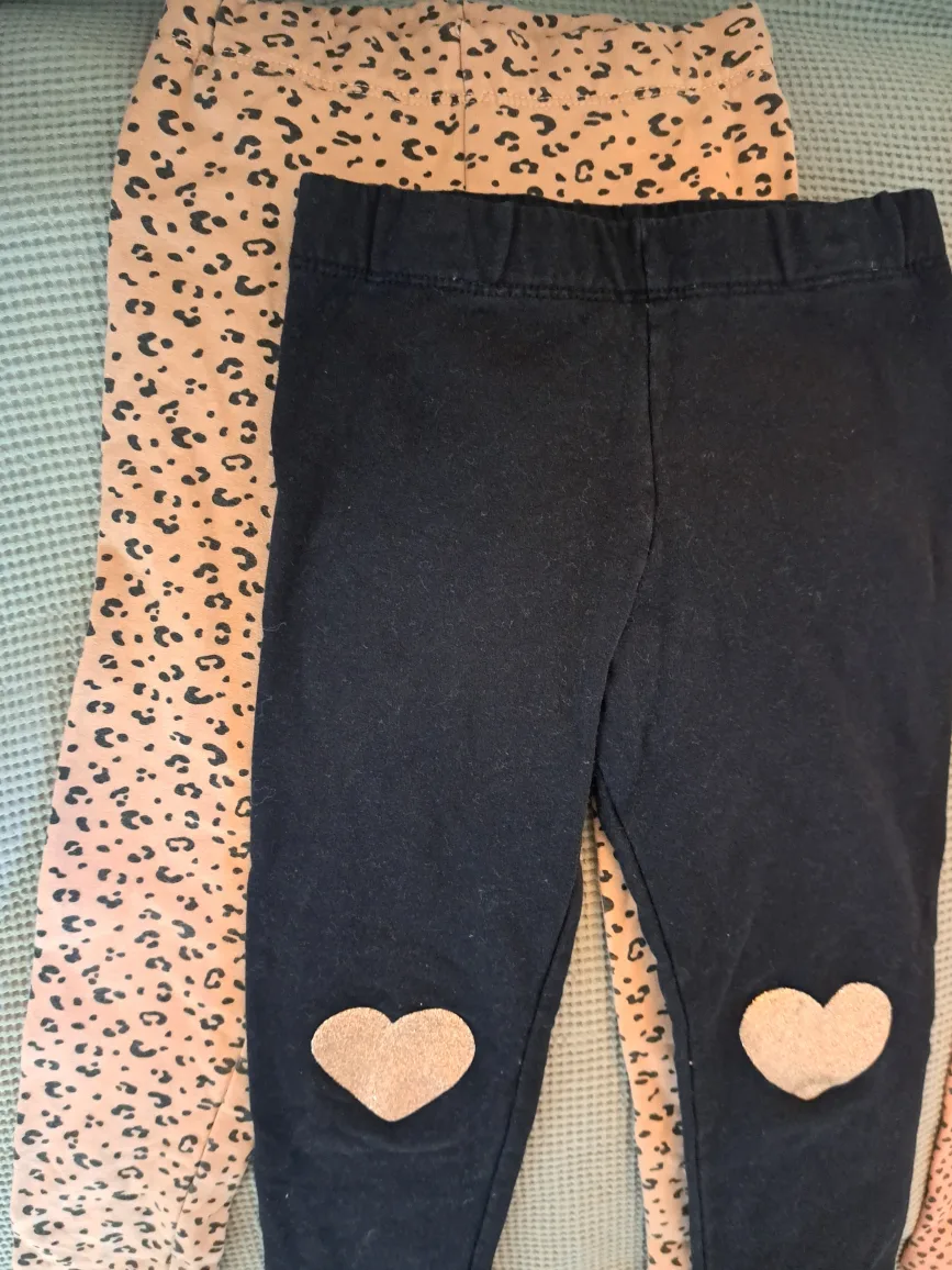 5 Pairs of Leggings-4T with Fleece lining image indicator(2)