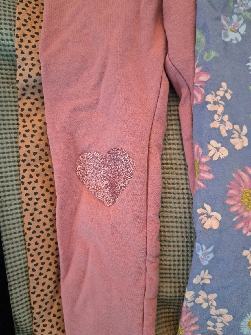 5 Pairs of Leggings-4T with Fleece lining image indicator(4)