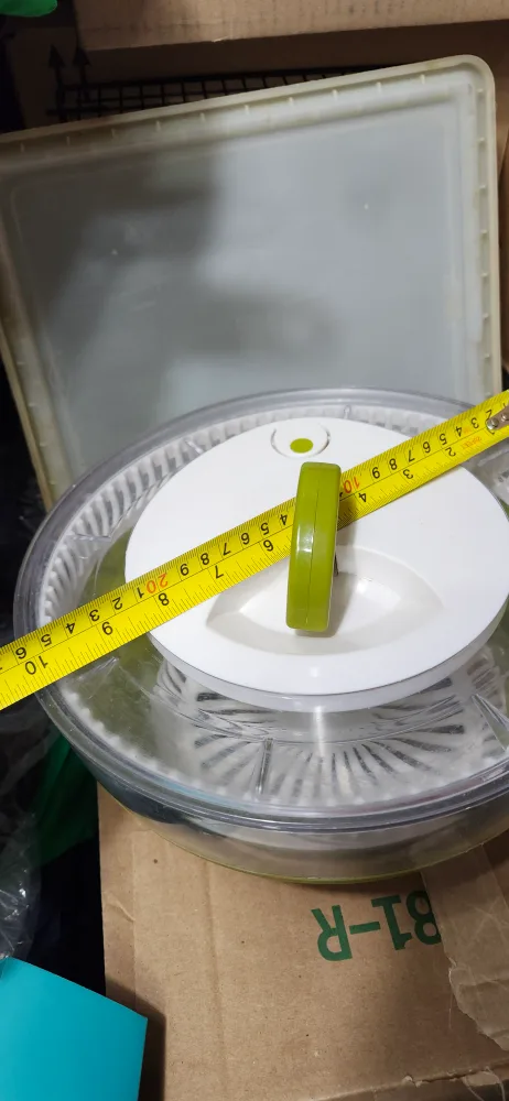 Large Starfrit Salad Spinner - Green & White image indicator(6)