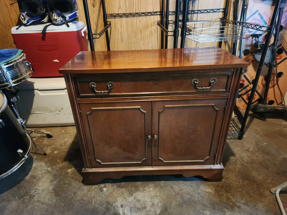 Wooden Cabinet with Drawer