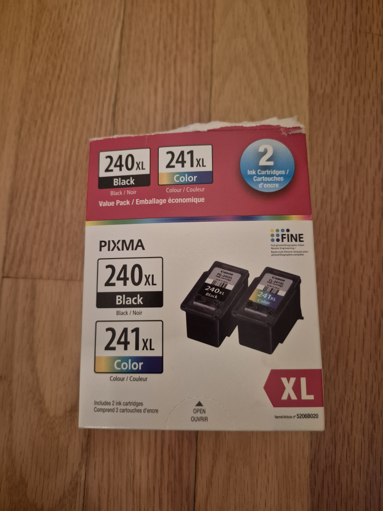 Printer Ink Colour and Black