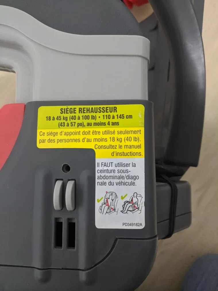 Grey & Red Booster Car Seat image indicator(6)