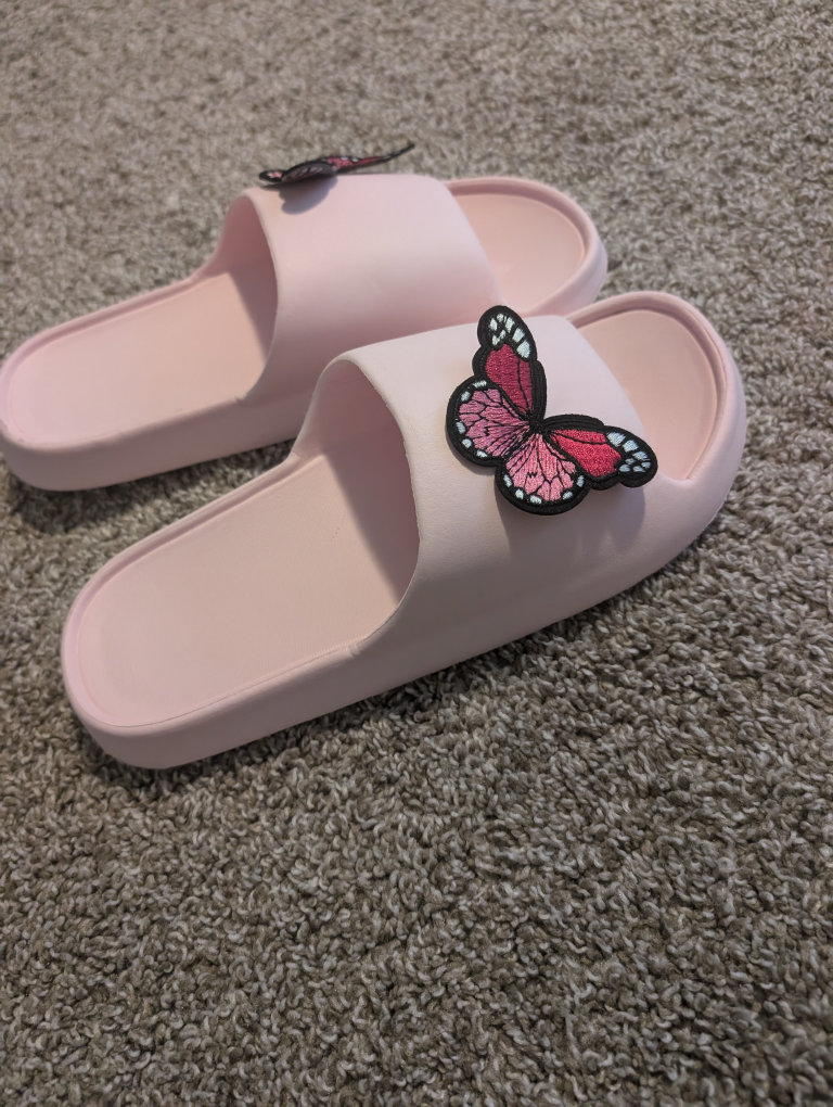 Pink Butterfly Slides