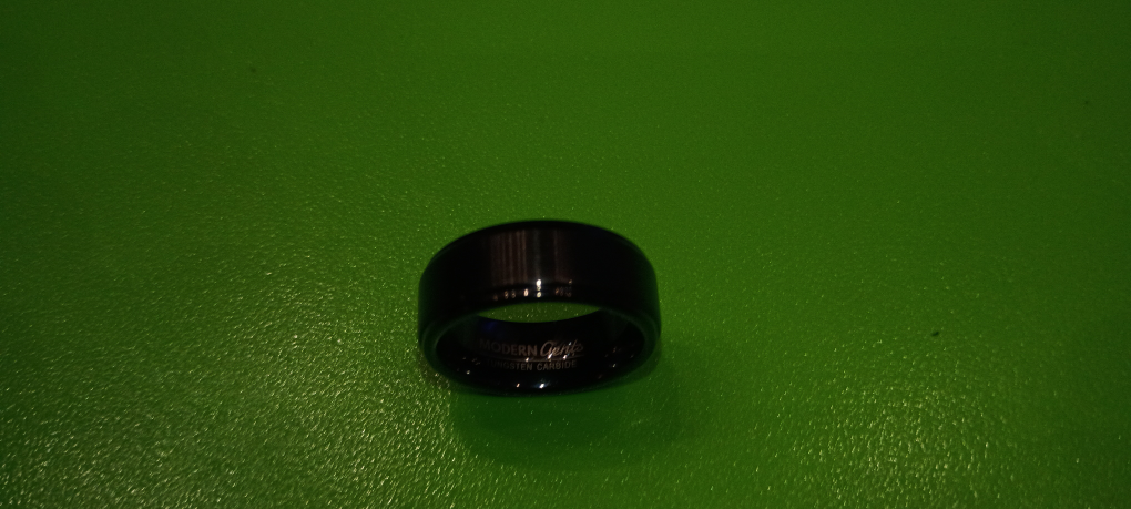 Modern Gents Black Tungsten Carbide Ring
