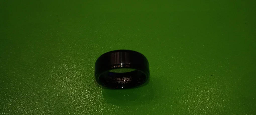 Modern Gents Black Tungsten Carbide Ring thumbnail