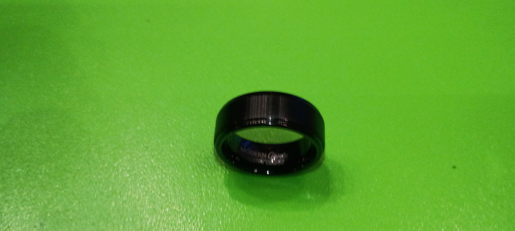 Modern Gents Black Tungsten Carbide Ring - photo 2