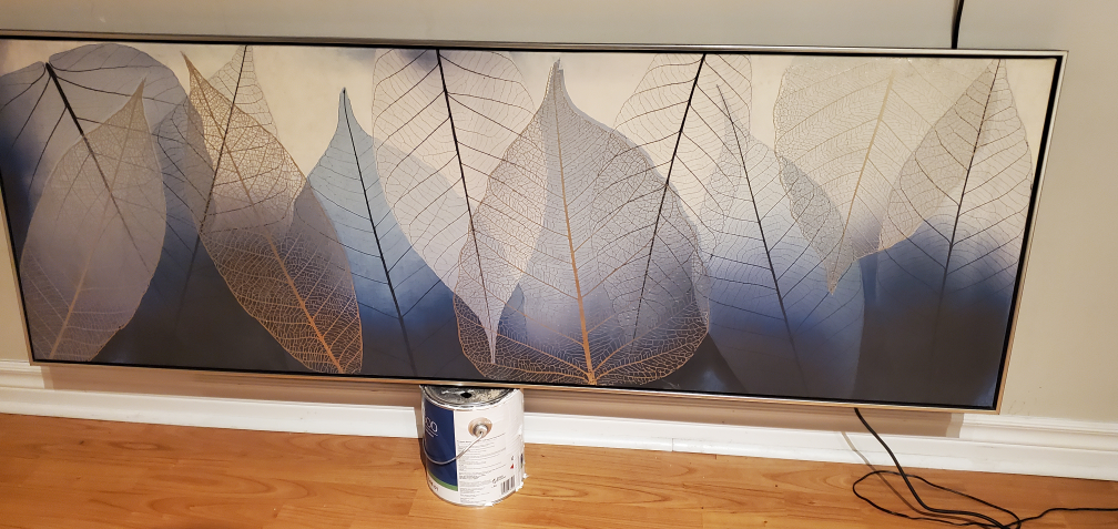 Leaf Print Wall Art Canvas - 60.6 x 22.4 inches