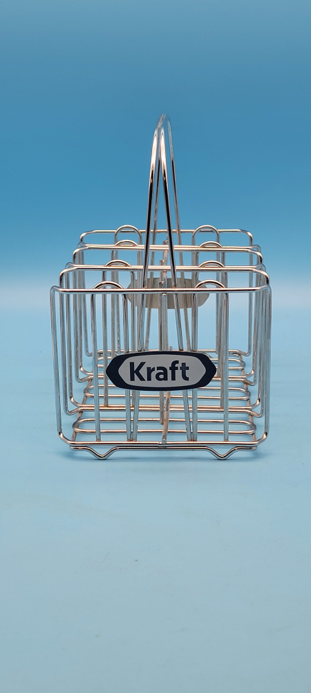 🥳VGC🤩 KRAFT METAL CONDIMENT CADDY SIilver