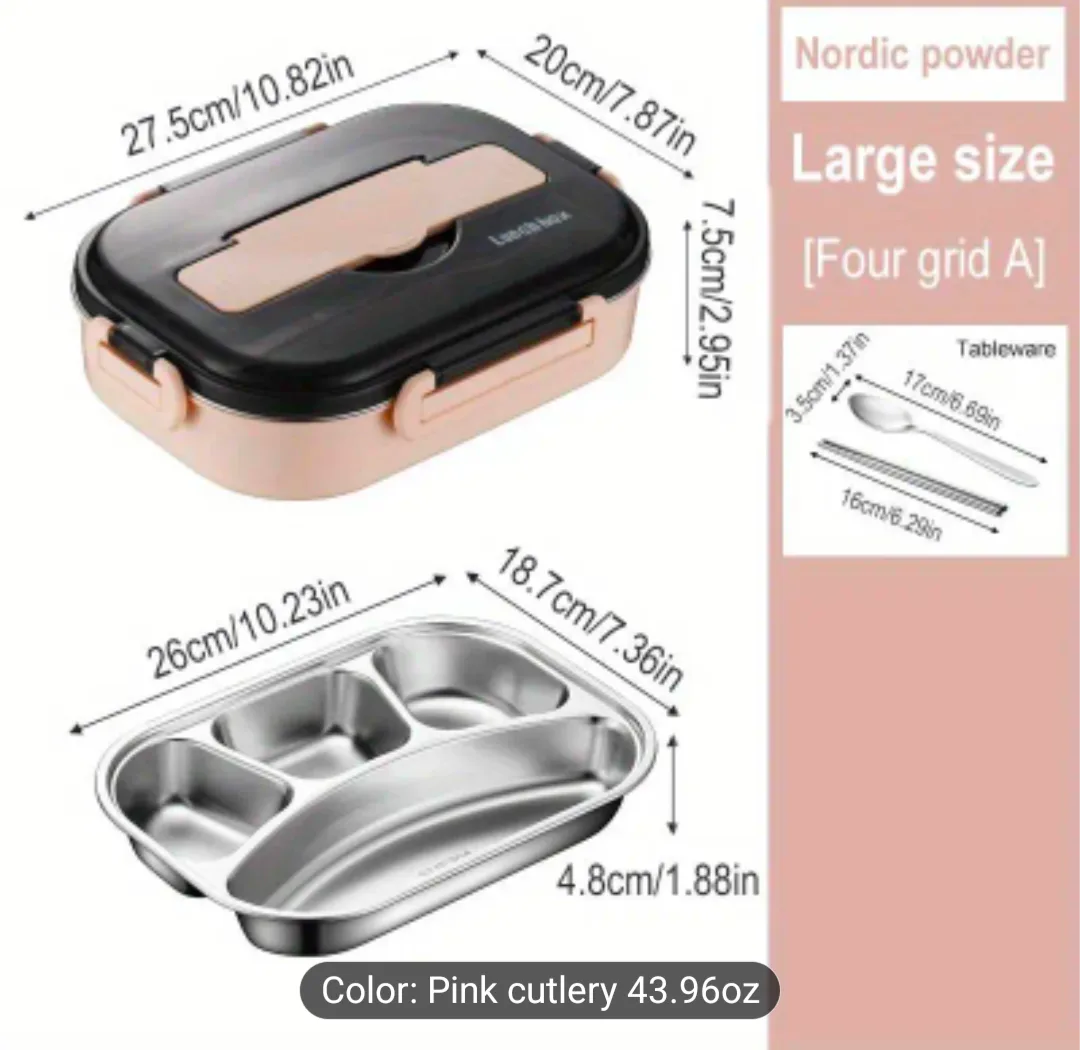 Large Pink Lunch Box  brand new box image indicator(2)