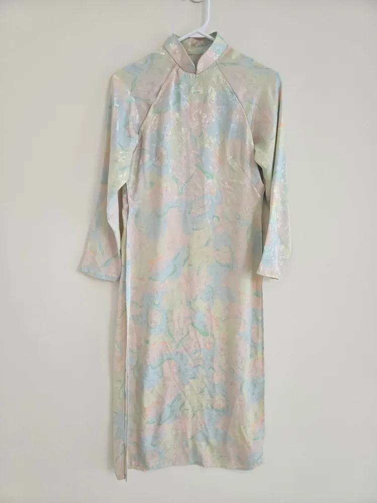 Pastel Floral Áo Dài Dress thumbnail