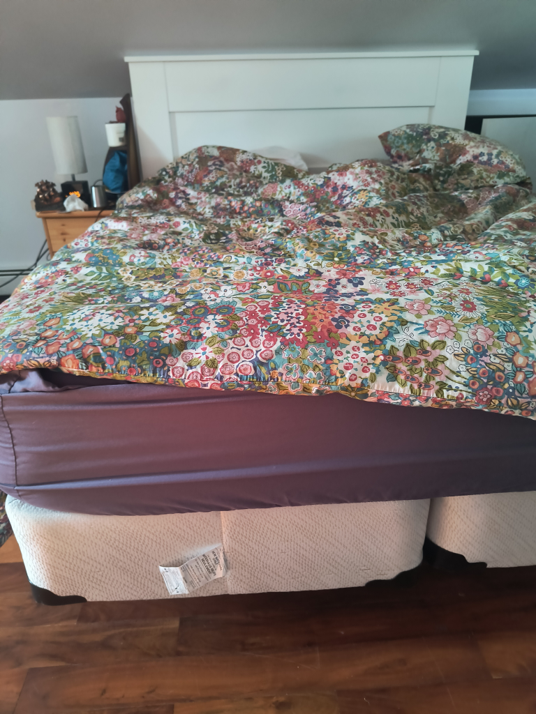 Queen bed, box spring, and frame - photo 4
