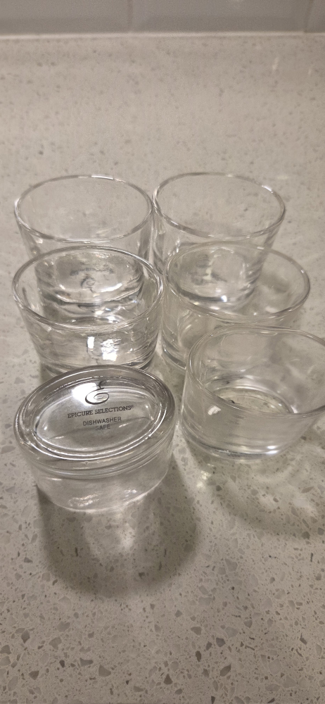 Epicure Collections Dishwasher Safe Glass Bowls