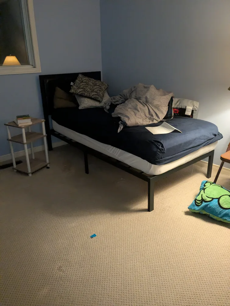 Bed frame and mattress