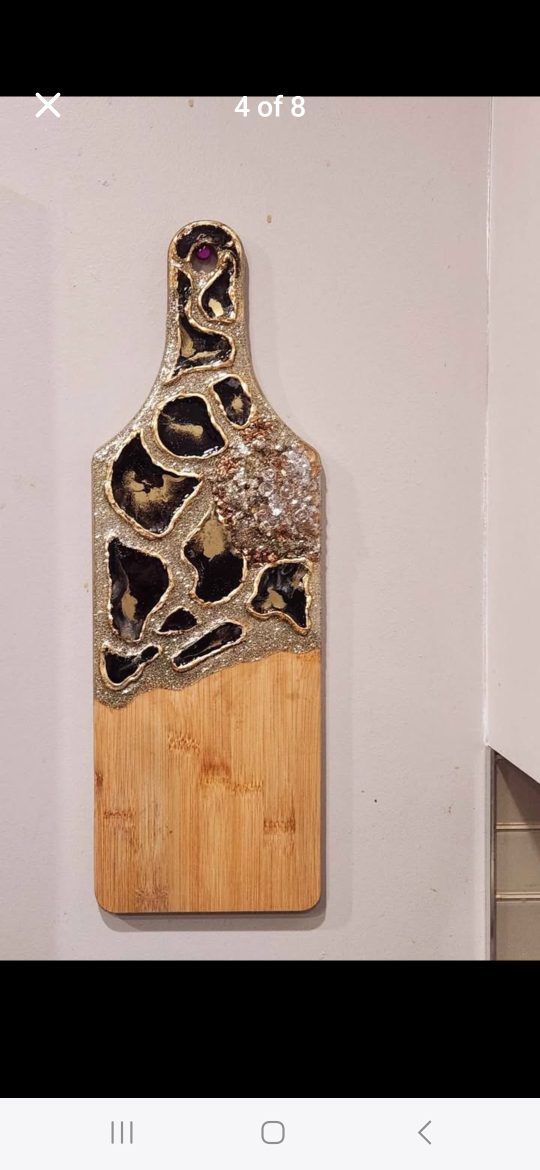 Handmade Resin Art Charcuterie Board - photo 2