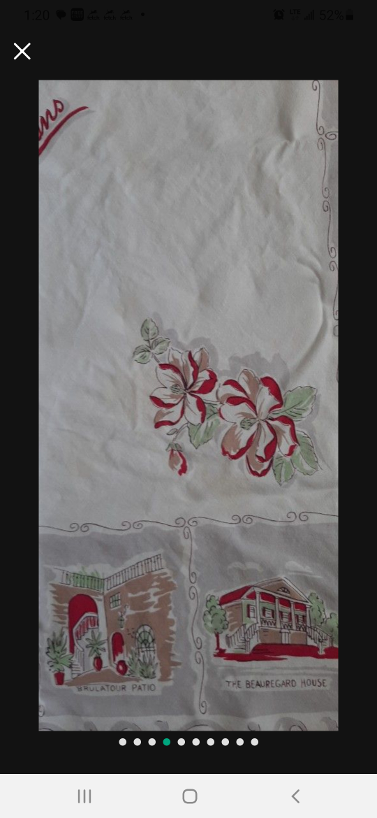Vintage New Orleans Souvenir Tablecloth - photo 4