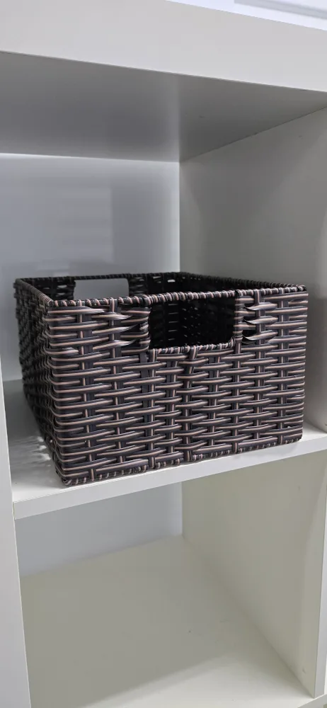 Wicker Storage Basket - Brown thumbnail
