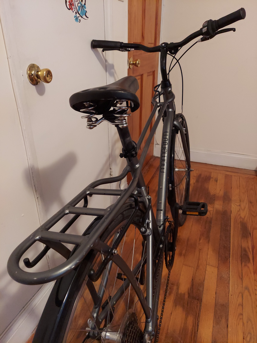 Great ** 2024 MOMENTUM ** 7 SPEED Gray Hybrid Bicycle - photo 5