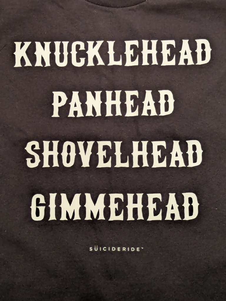 NEW LARGE MENS Motorcycle T-shirt Knucklehead Panhead Shovelhead - photo 3