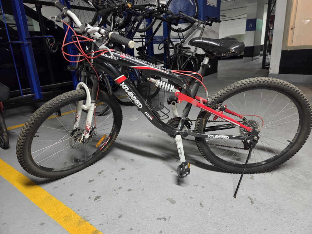 Kranked 6061 Factor Dual Suspension Mountain Bike- 26in tires