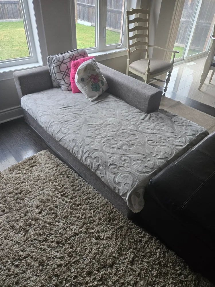 Grey Sofa bed and two seaters couch image indicator(3)