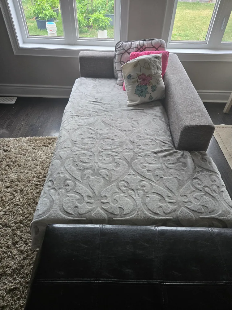 Grey Sofa bed and two seaters couch image indicator(4)