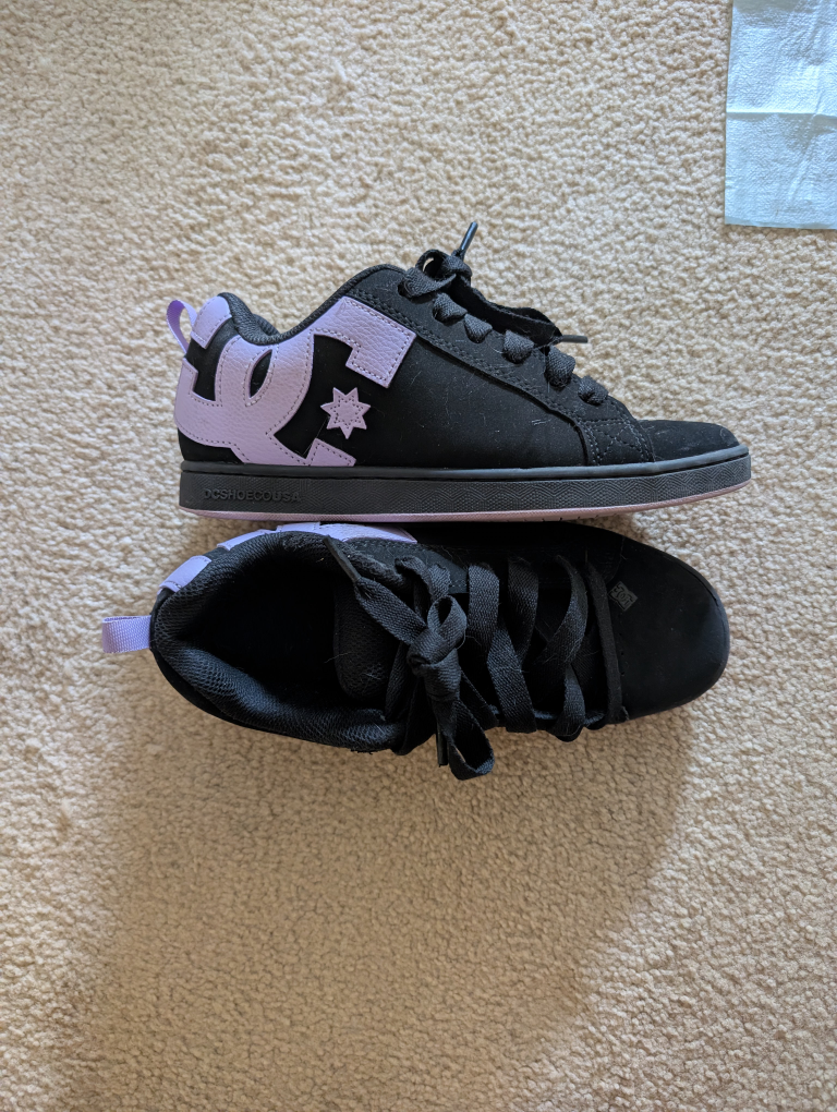 DC Shoes Women's Court Graffik Black/Lavender Size 7 - photo 4