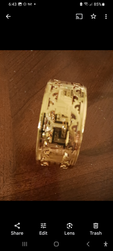 Gold-tone Bangle Bracelet