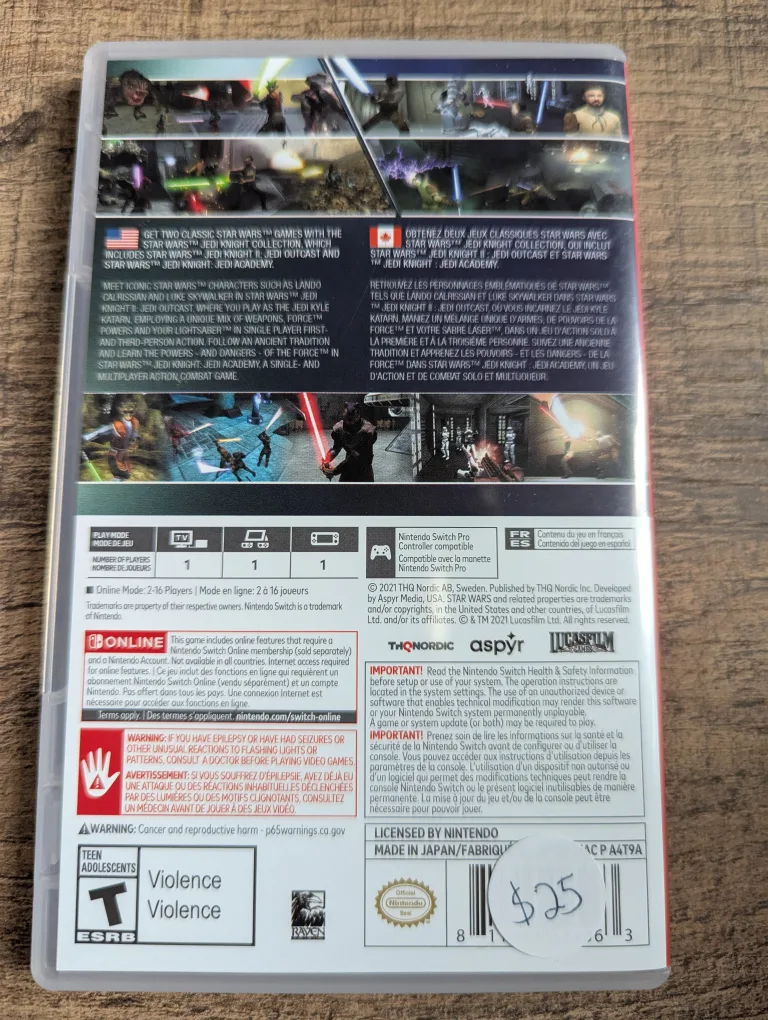 Nintendo Switch Star wars Jedi knight collection image indicator(2)