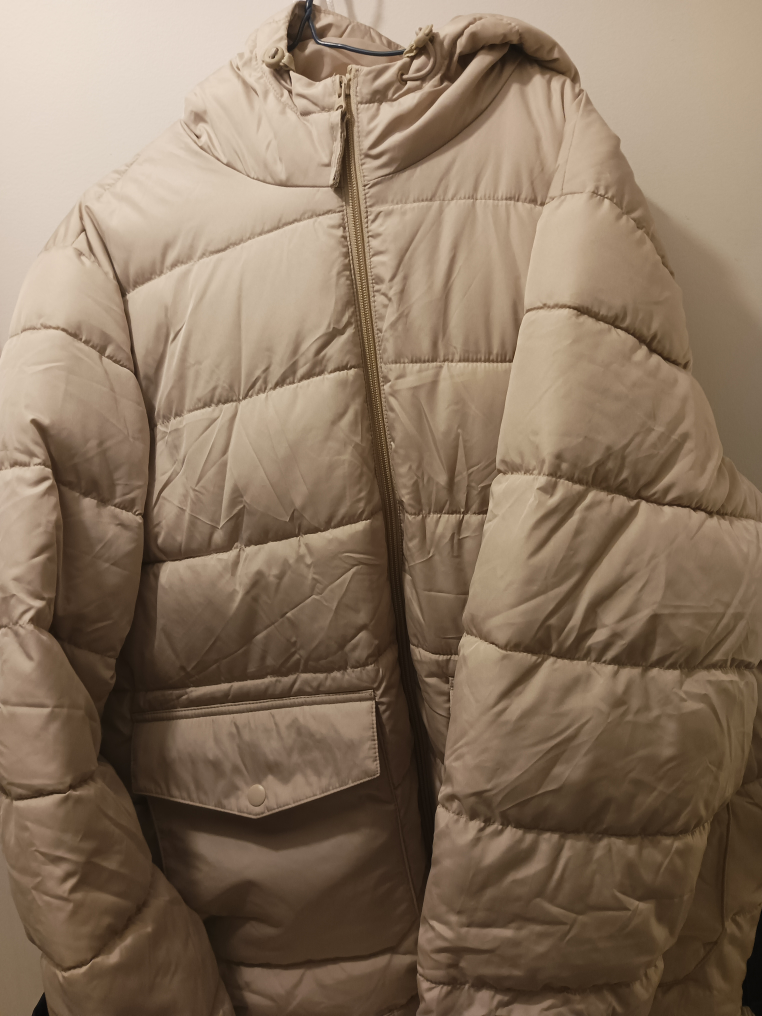 Old Navy Beige Puffer Jacket - Size L - photo 3