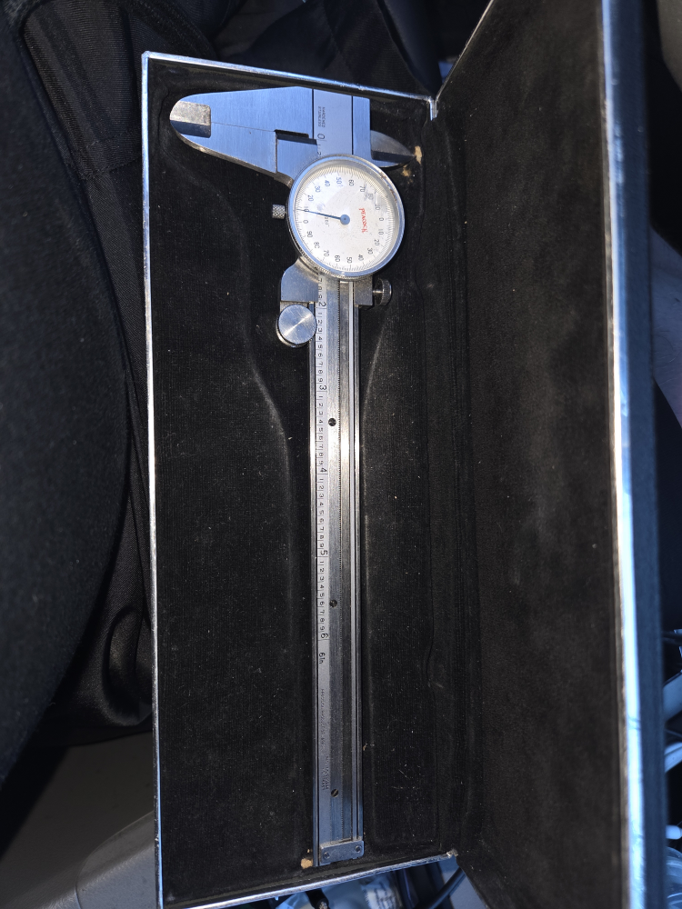vintage peacock Dial Caliper