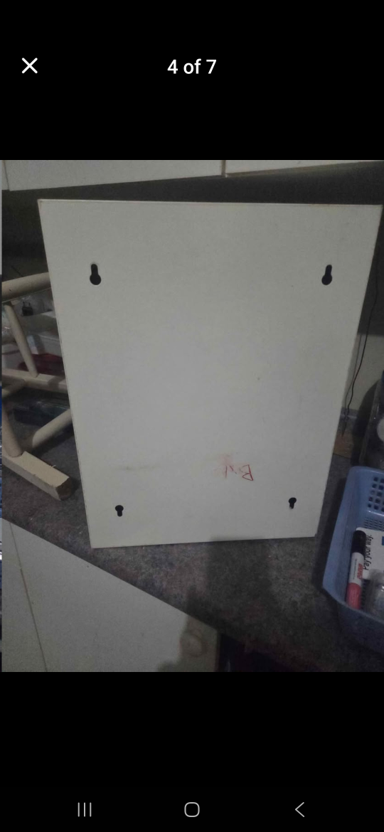 White Wooden Medicine Cabinet - photo 3