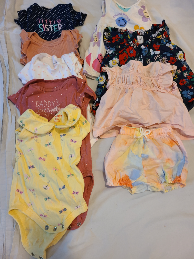 Summer Baby Girl Clothes Bundle - 3-6 months