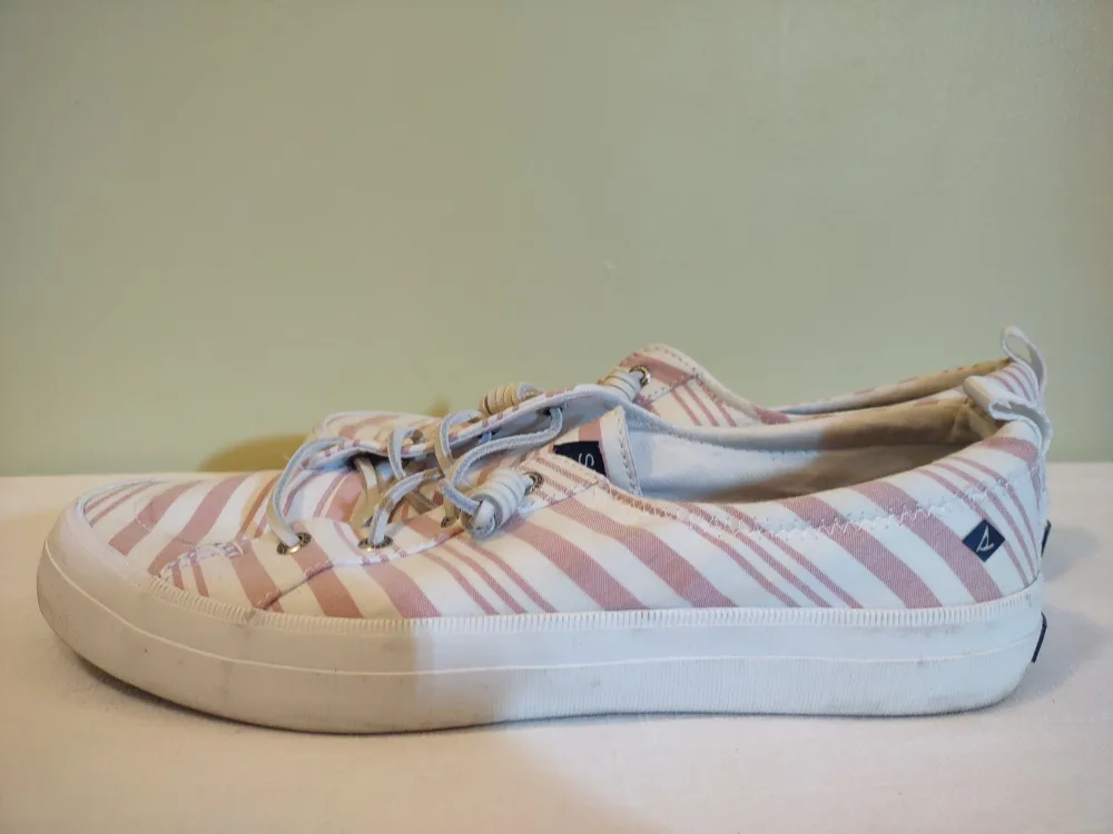 Sperry Women's Seacycle Crest Vibe Striped Rose Sneaker Size 9.5 image indicator(5)