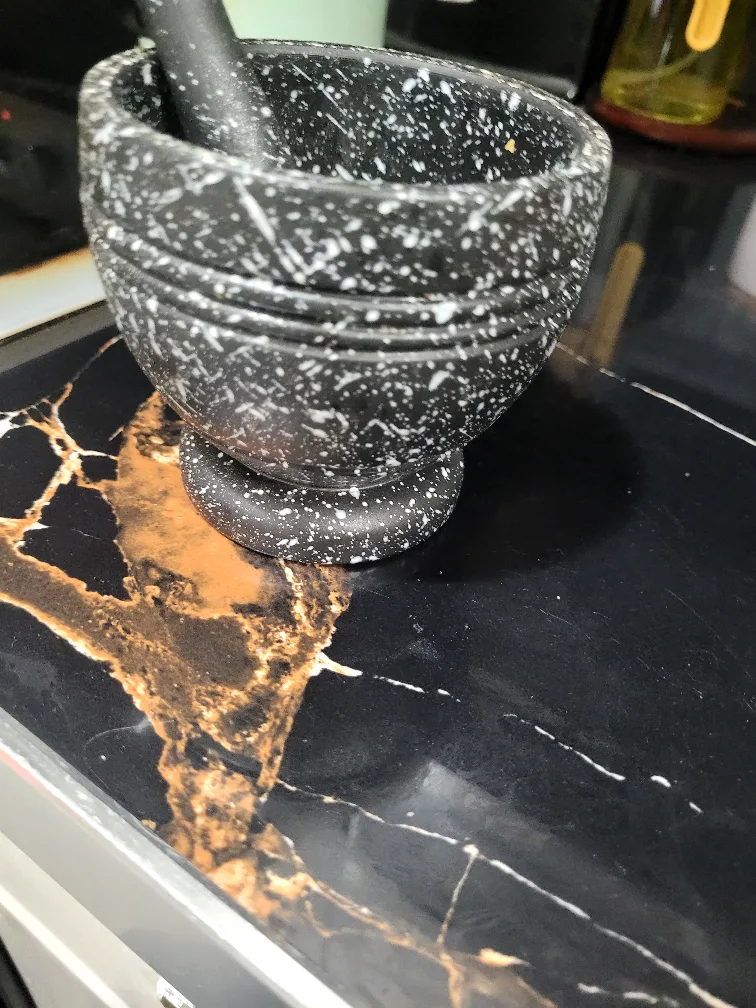 Mortar and Pestle Set - Black & White image indicator(2)