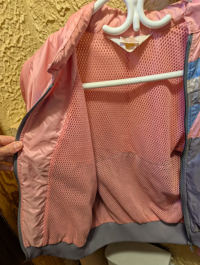 Vintage Adidas Pink & Grey Windbreaker Jacket image indicator(5)