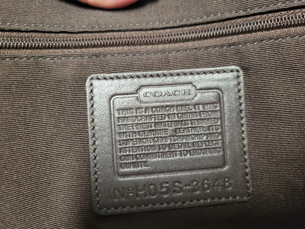 Coach Signature Brown Suede Satchel image indicator(8)