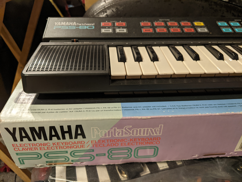 Yamaha PortaSound PSS-80 electronic keyboard 1989 in box - photo 4