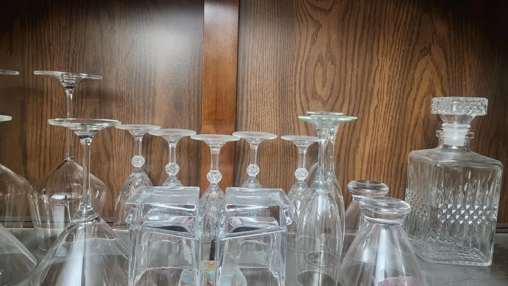 Bar tools and cocktail glasses, crystal. image indicator(5)